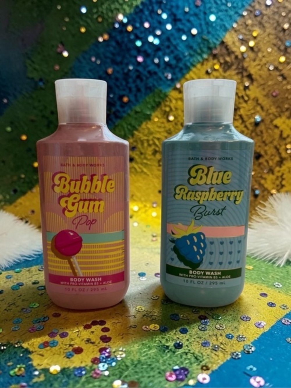 🫶🏻 Set of 2 Bath & Body Works Blue Raspberry Burst & Bubble Gum Pop Duo